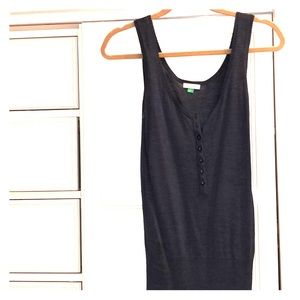 United Colors of Benetton Navy Blue Silk Tank